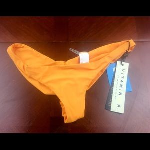 Vitamin A large orange bikini bottoms